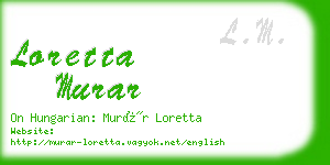 loretta murar business card